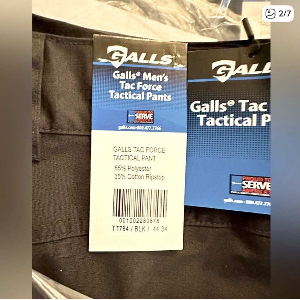 Men’s Tac force pants  Black 44x34